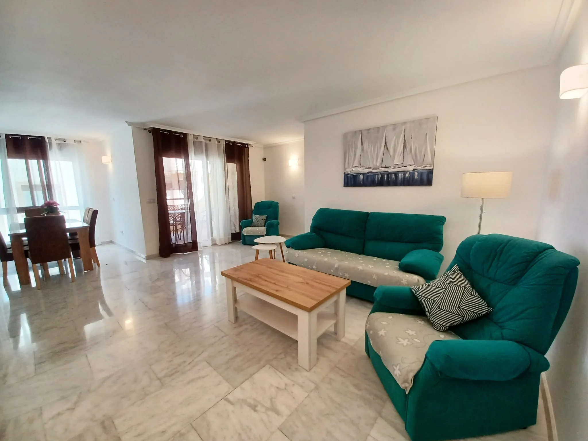 Wohnzimmer der Casa Marjeleta in Moraira